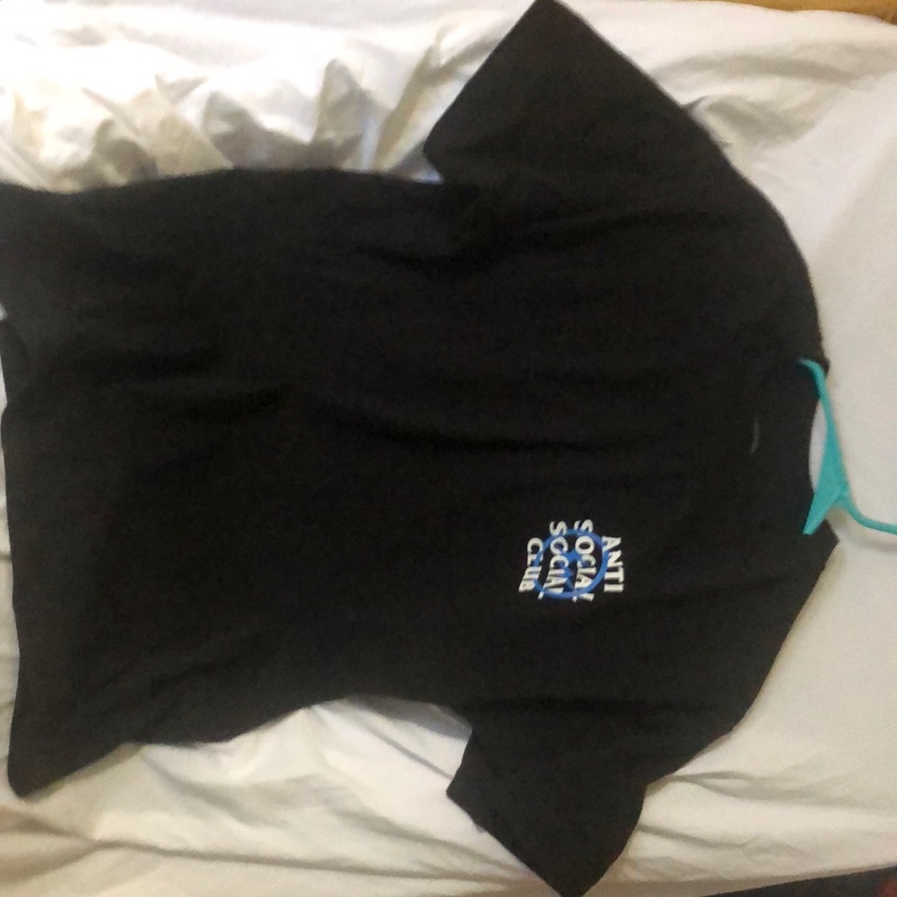 Anti Social Social Club x Fragment Blue Bolt Tee Black